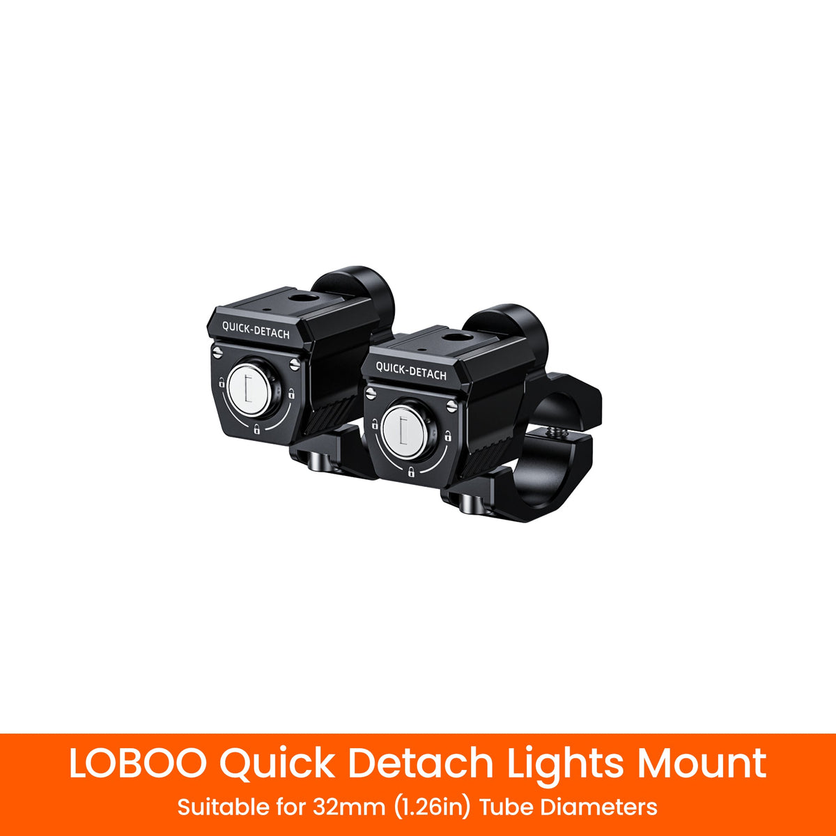 LOBOO L12X Universal LED Auxiliary Lights Kit | 16,000 Lumens High/Low Beam Adventure Driving Fog Lights for BMW GS, Honda, KTM & Motorcycles - LOBOO