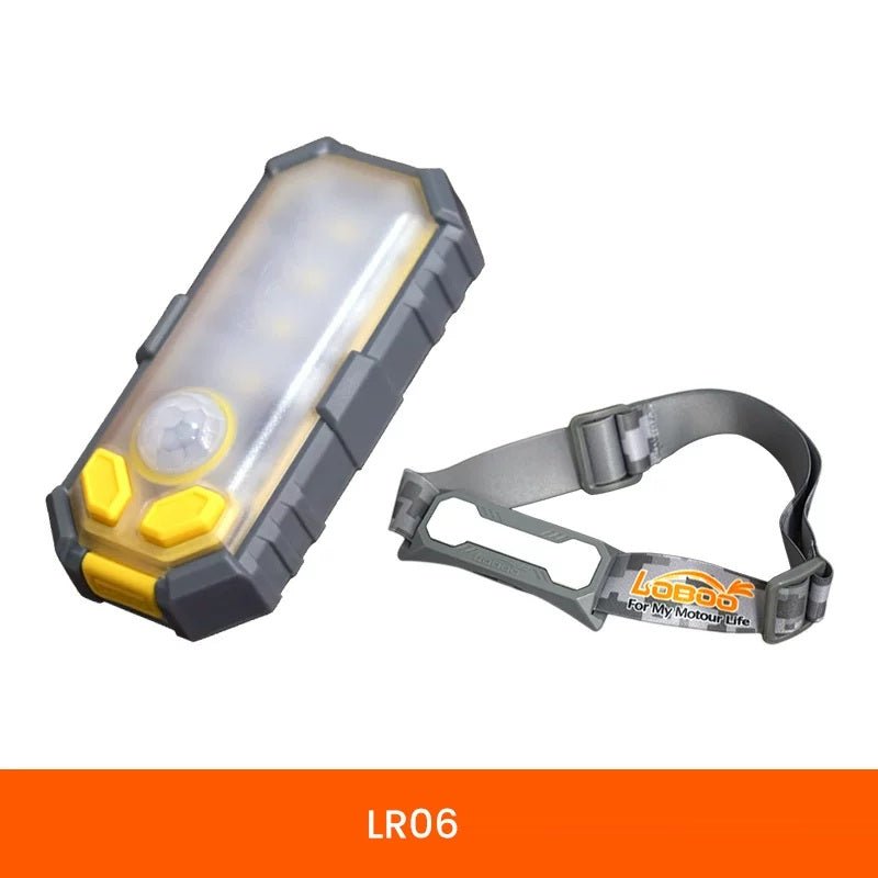 LOBOO LR08 Multifunctional Smart LED Light - 60 Lumens Ultralight (32g) Headlamp & Camp Light - Gesture & Human Body Induction - IP66 Waterproof - Type-C Rechargeable - LOBOO