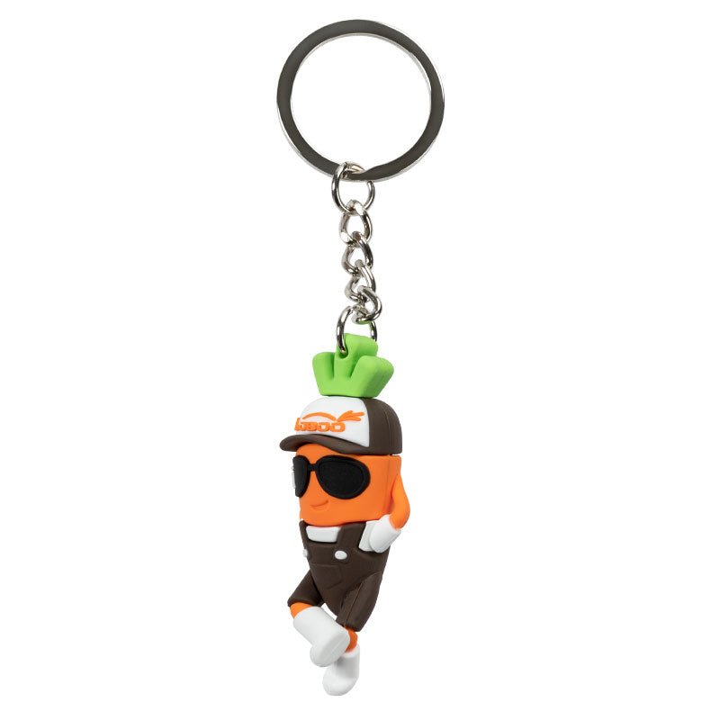 LOBOO Mascot Carrot Charm | Keychain, Flat Mount & 25mm Crash Bar Decoration - LOBOO