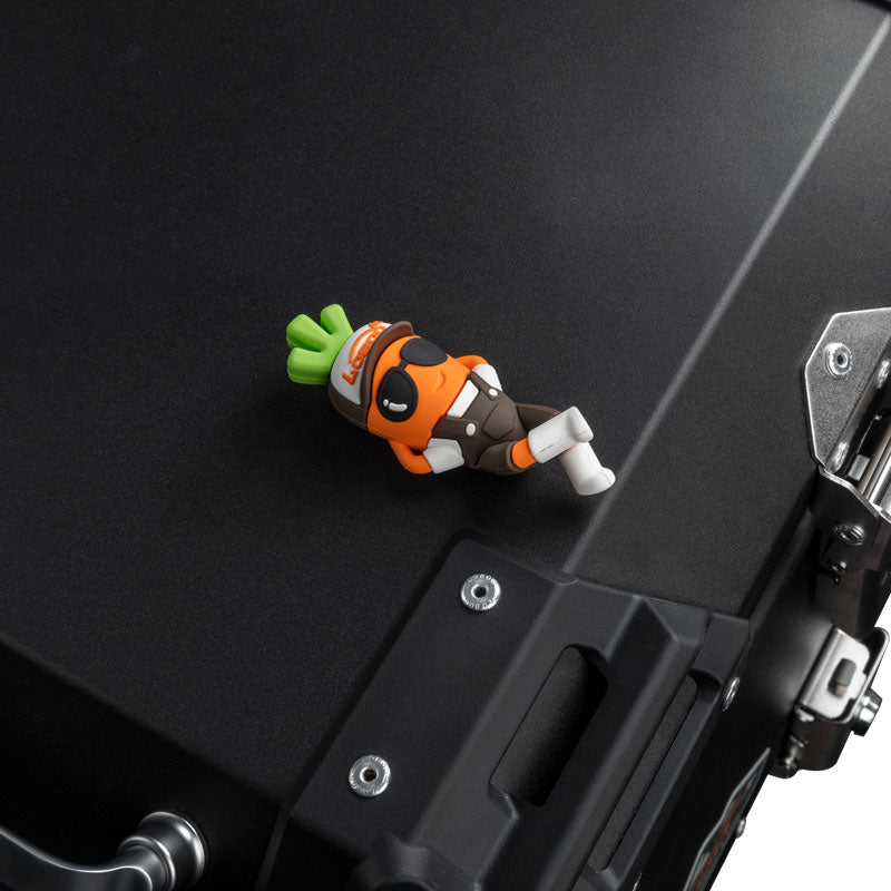 LOBOO Mascot Carrot Charm | Keychain, Flat Mount & 25mm Crash Bar Decoration - LOBOO