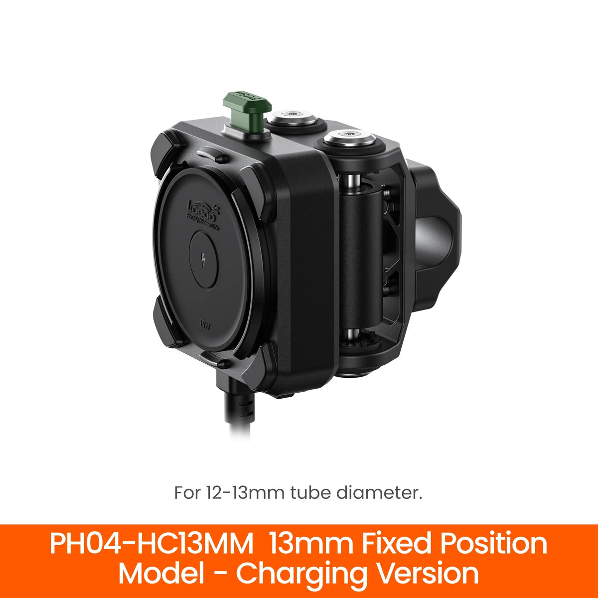 LOBOO PH04 Anti-Vibration Motorcycle Phone Mount with 15W Wireless & 30W Fast Charging for BMW, Honda, Yamaha ADV Motorcycles - LOBOO