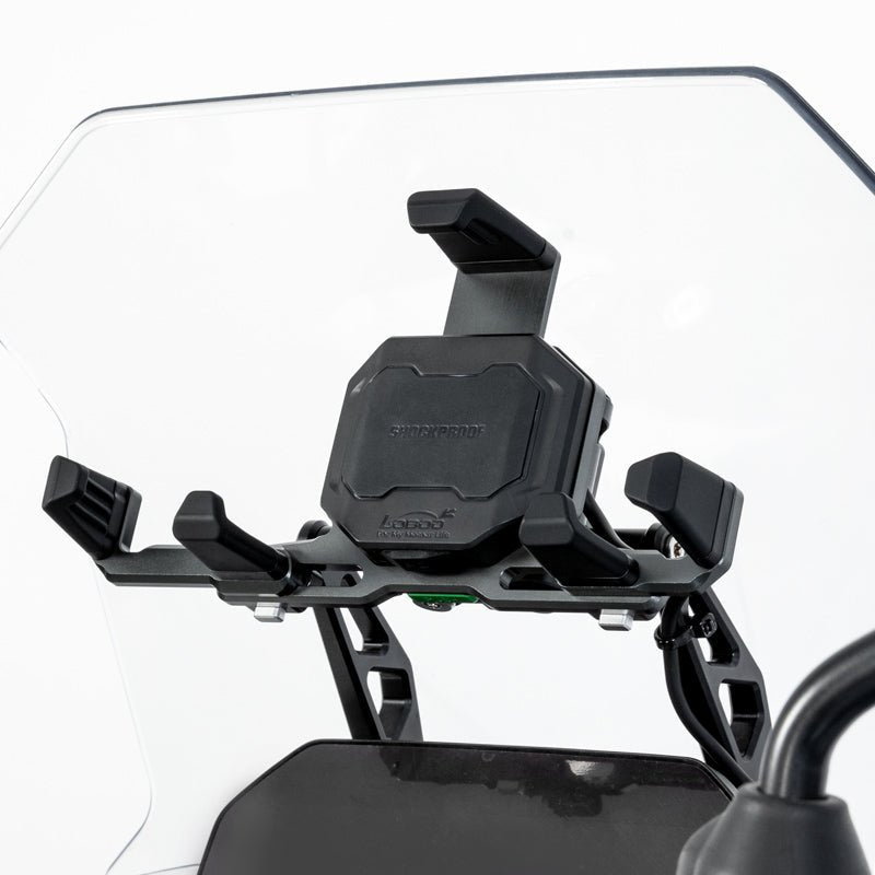 LOBOO PH06 Anti - Vibration Phone Mount - Magnetic Damping + 15W Wireless Charging - Aluminum Motorcycle Holder (Fits 4.7" - 7.2" Phones) - LOBOO
