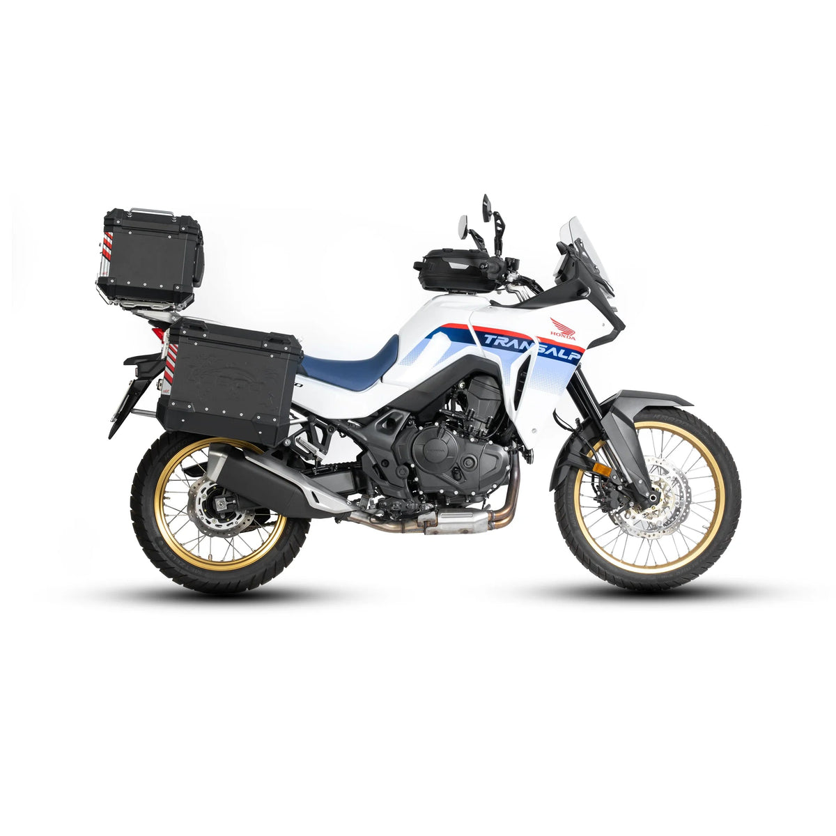 LOBOO Quick-Release Magnetic Motorcycle Tank Bag (BTB10PBK) for BMW R1250GS R1300GS, Honda Transalp Africa Twin, KTM ADV & More - LOBOO