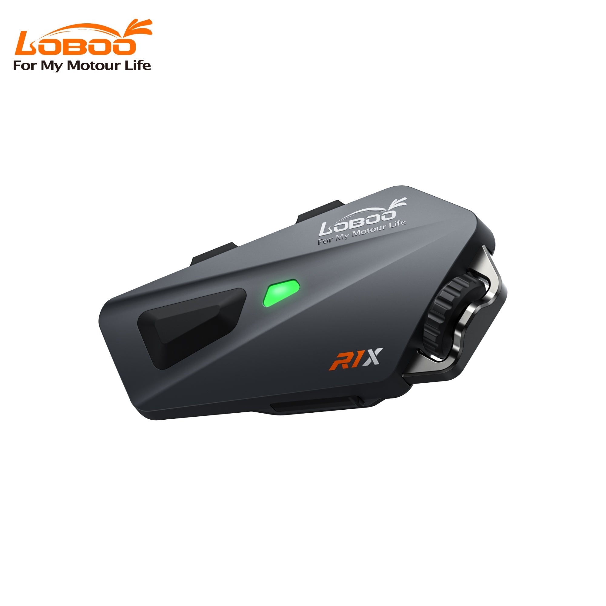 LOBOO R1X Motorcycle Helmet Headset - 45mm Speakers & CVC Noise Cancellation - LOBOO