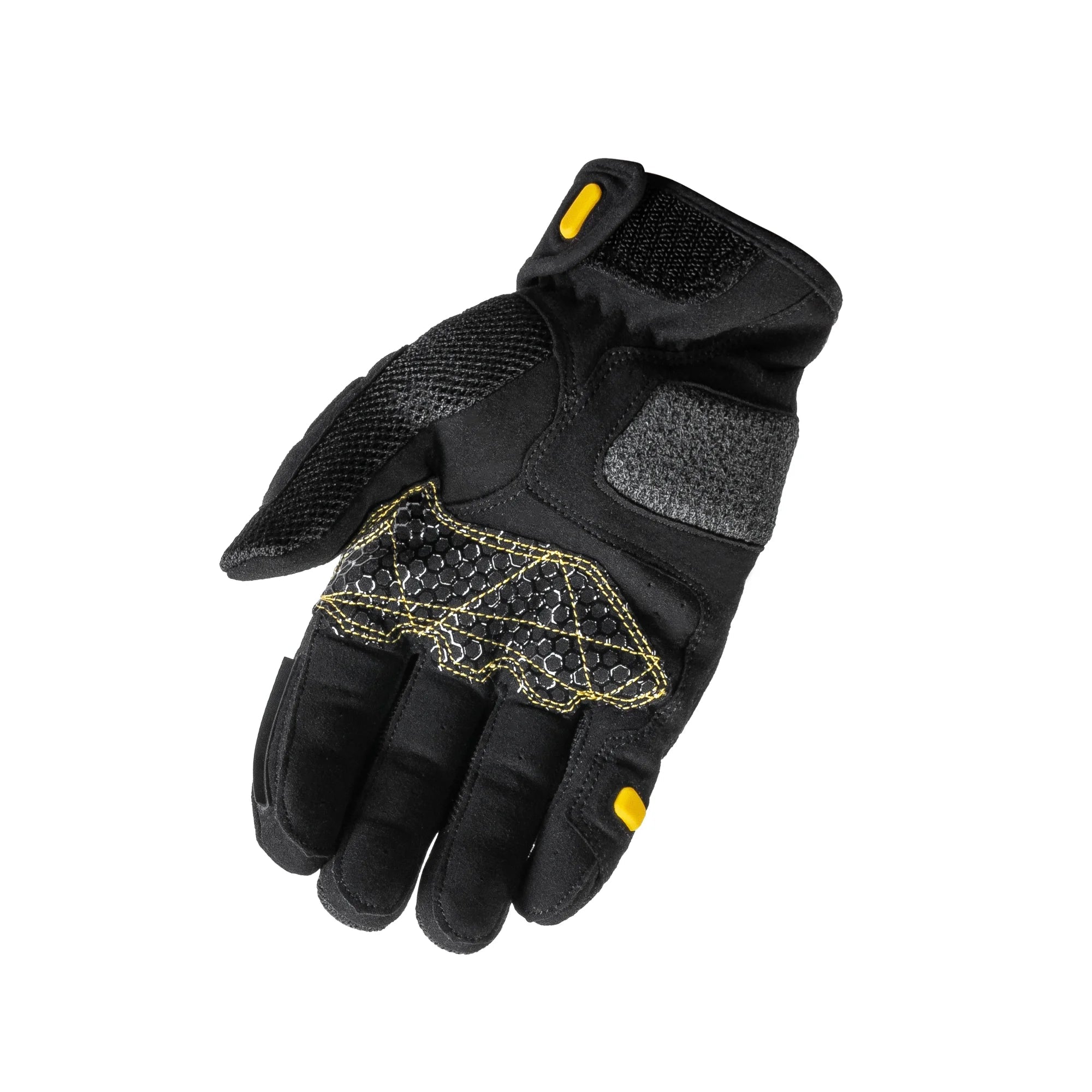 LOBOO RST11 Men's Summer Motorcycle Gloves – Vented ADV Touchscreen Riding Gloves with Knuckle Armor (Black/Grey, S-3XL) - LOBOO