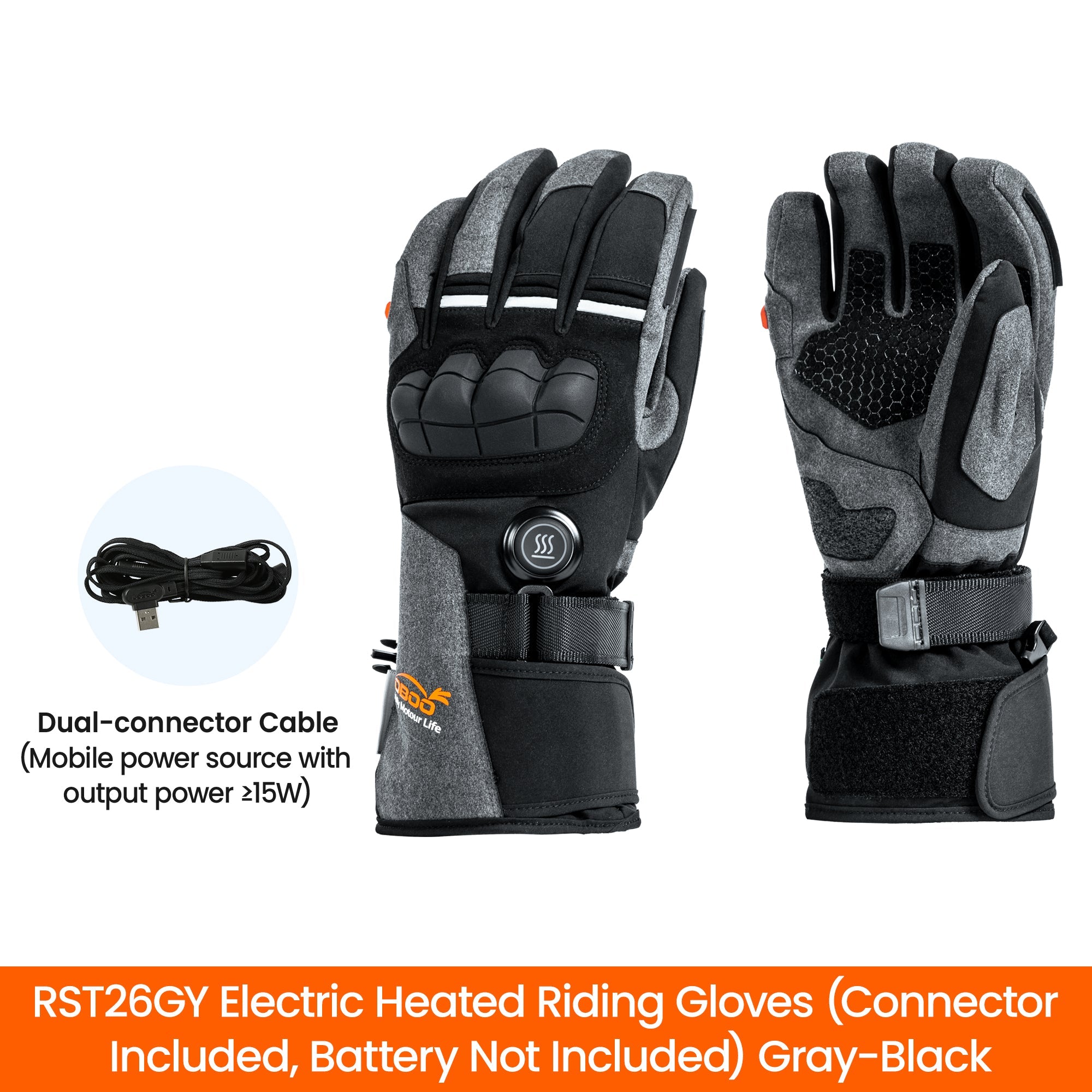 LOBOO RST26 Electric Heated Riding Gloves - LOBOO