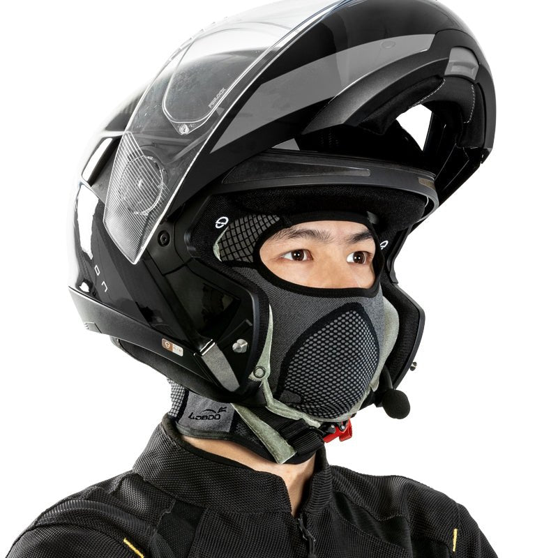 LOBOO RTT22 Riding Headgear | COOLMAX Motorcycle Balaclava & Samurai Mask - LOBOO