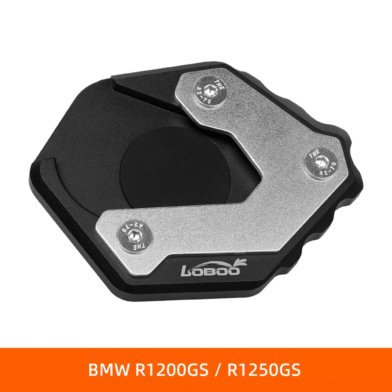 LOBOO Side Stand Enlarger for BMW R1200GS / R1250GS & R1200GS ADV / R1250GS ADV | CNC Aluminum Kickstand Extension - LOBOO