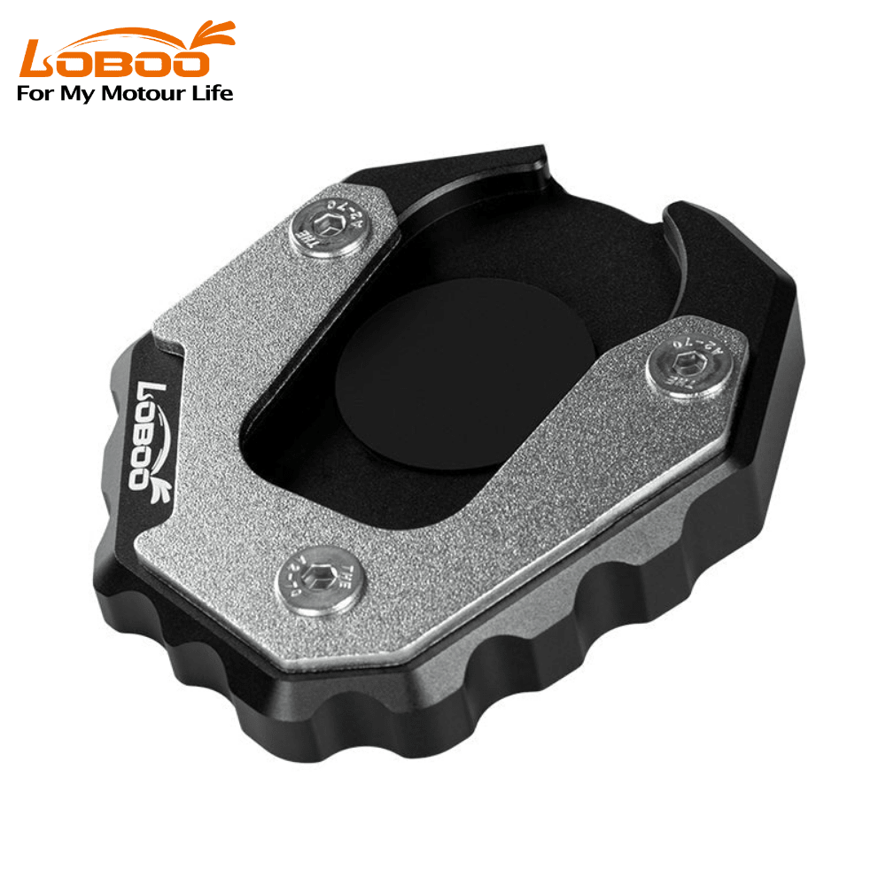 LOBOO Side Stand Extension for BMW F900GS Adventure (2025+) & F850GS / GSA | Hybrid Alloy Kickstand Pad - LOBOO