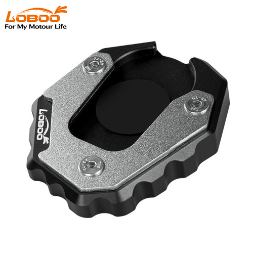 LOBOO Side Stand Extension for BMW F900GS Adventure (2025+) & F850GS / GSA | Hybrid Alloy Kickstand Pad - LOBOO