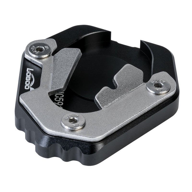 LOBOO Side Stand Extension for CFMOTO 450MT (2024+) | CNC Aluminum & Stainless Steel Kickstand Pad - LOBOO