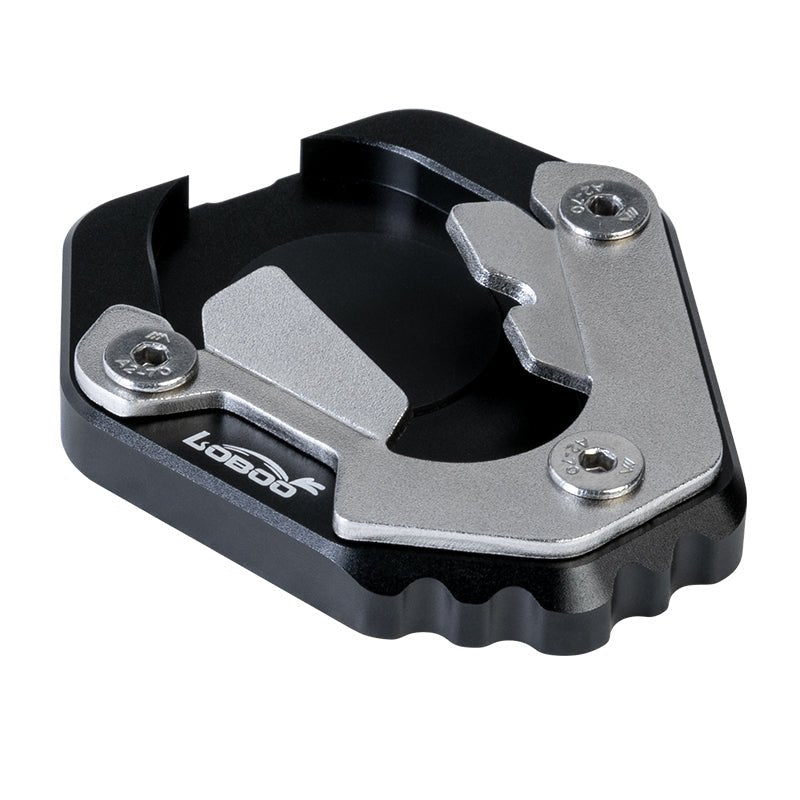 LOBOO Side Stand Extension for CFMOTO 450MT (2024+) | CNC Aluminum & Stainless Steel Kickstand Pad - LOBOO