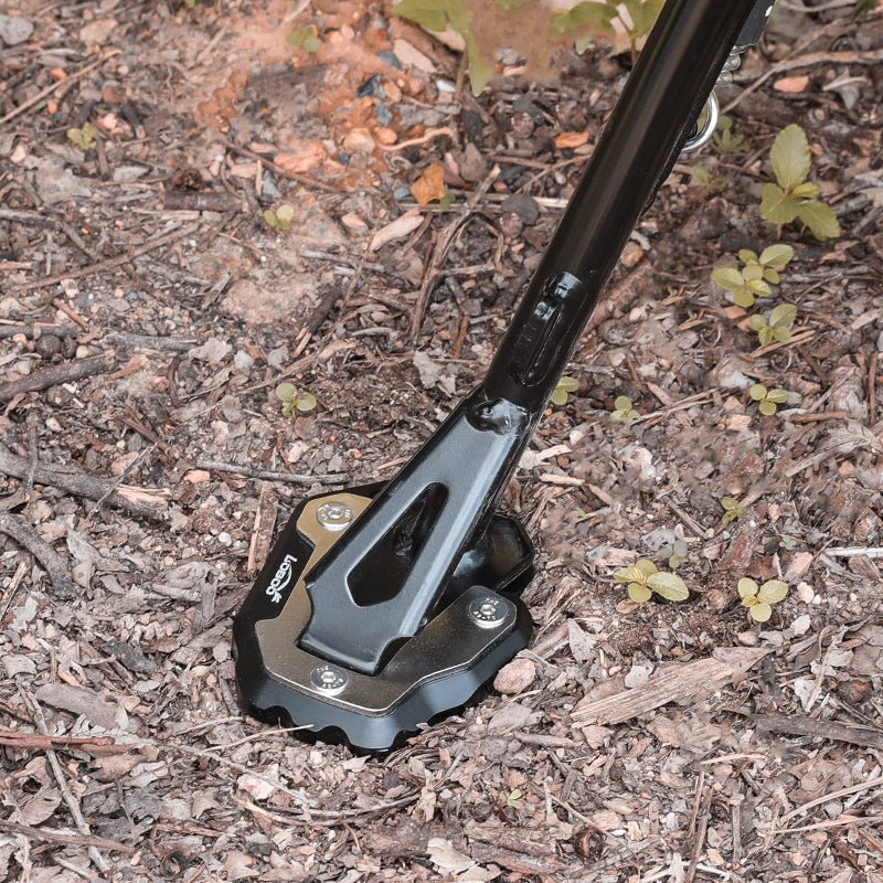 LOBOO Side Stand Extension for Honda Africa Twin CRF1100L - CNC Aluminum Kickstand Foot Enlarger Pad - LOBOO