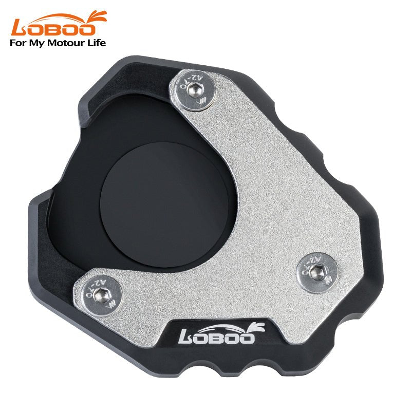 LOBOO Side Stand Extension for Honda XL750 Transalp (2024+) | CNC Aluminum & Stainless Steel Kickstand Pad - LOBOO