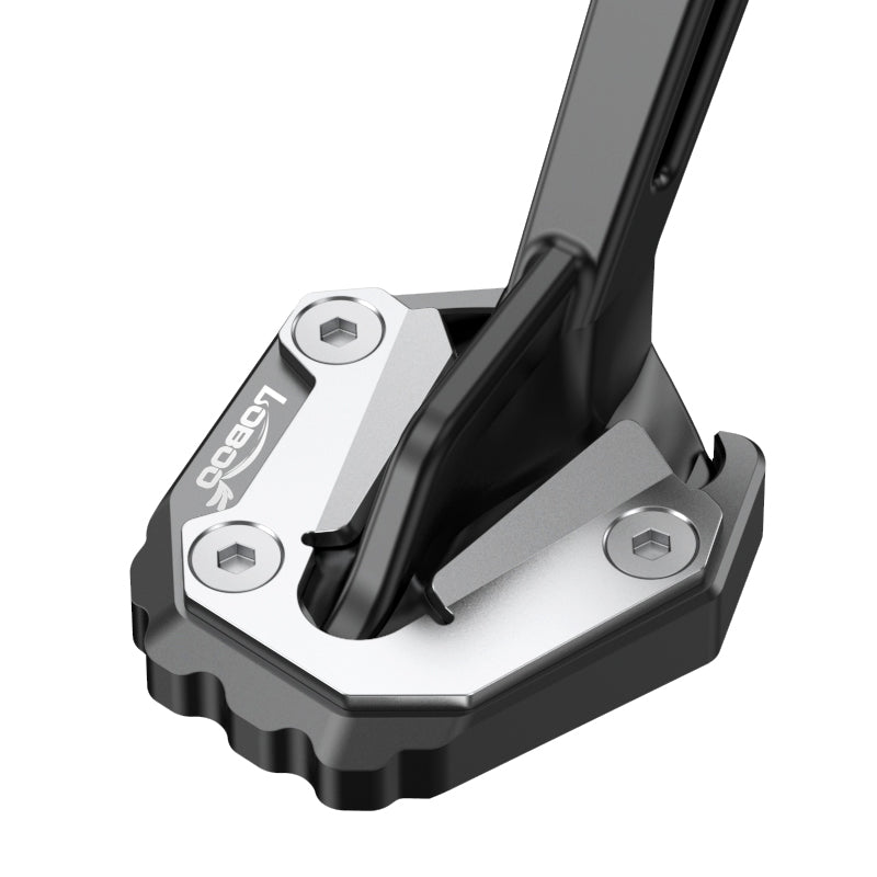 LOBOO Side Stand Extension for KTM 1290 Super Adventure S (2022+) | CNC Aluminum & Stainless Steel Pad - LOBOO