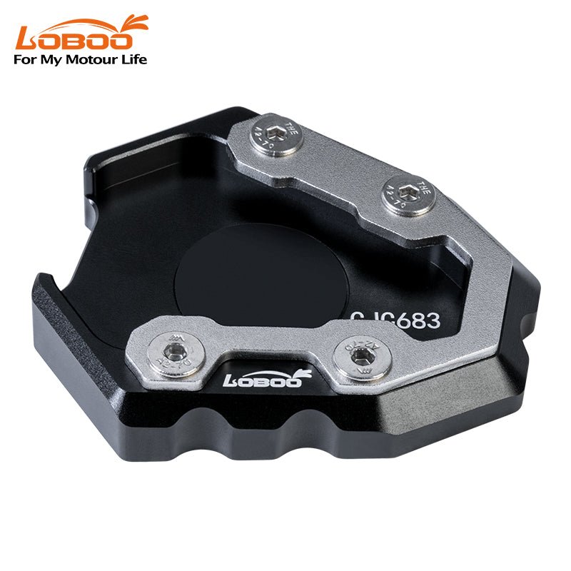 Side stand support extension for Benelli TRK 552X