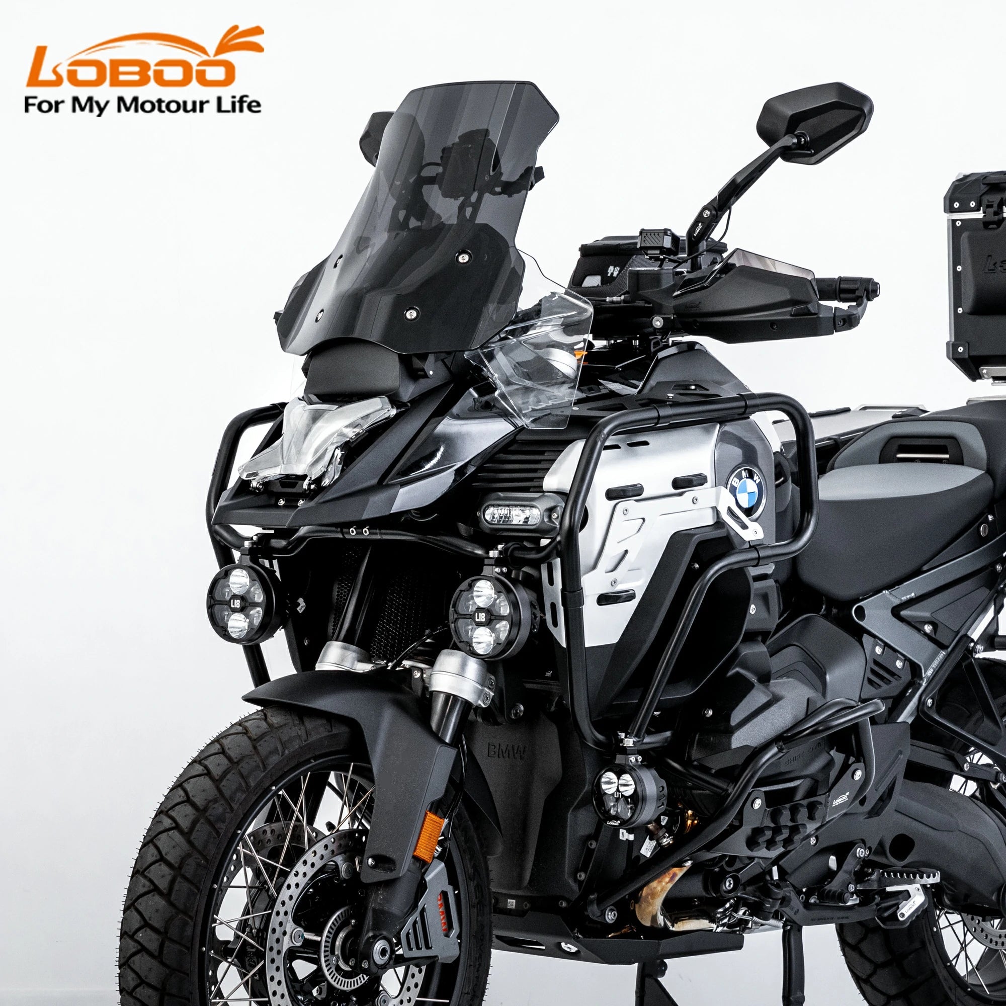 LOBOO Transparent Headlight Guard for BMW R1300GS Adventure (2024 - ) - LOBOO
