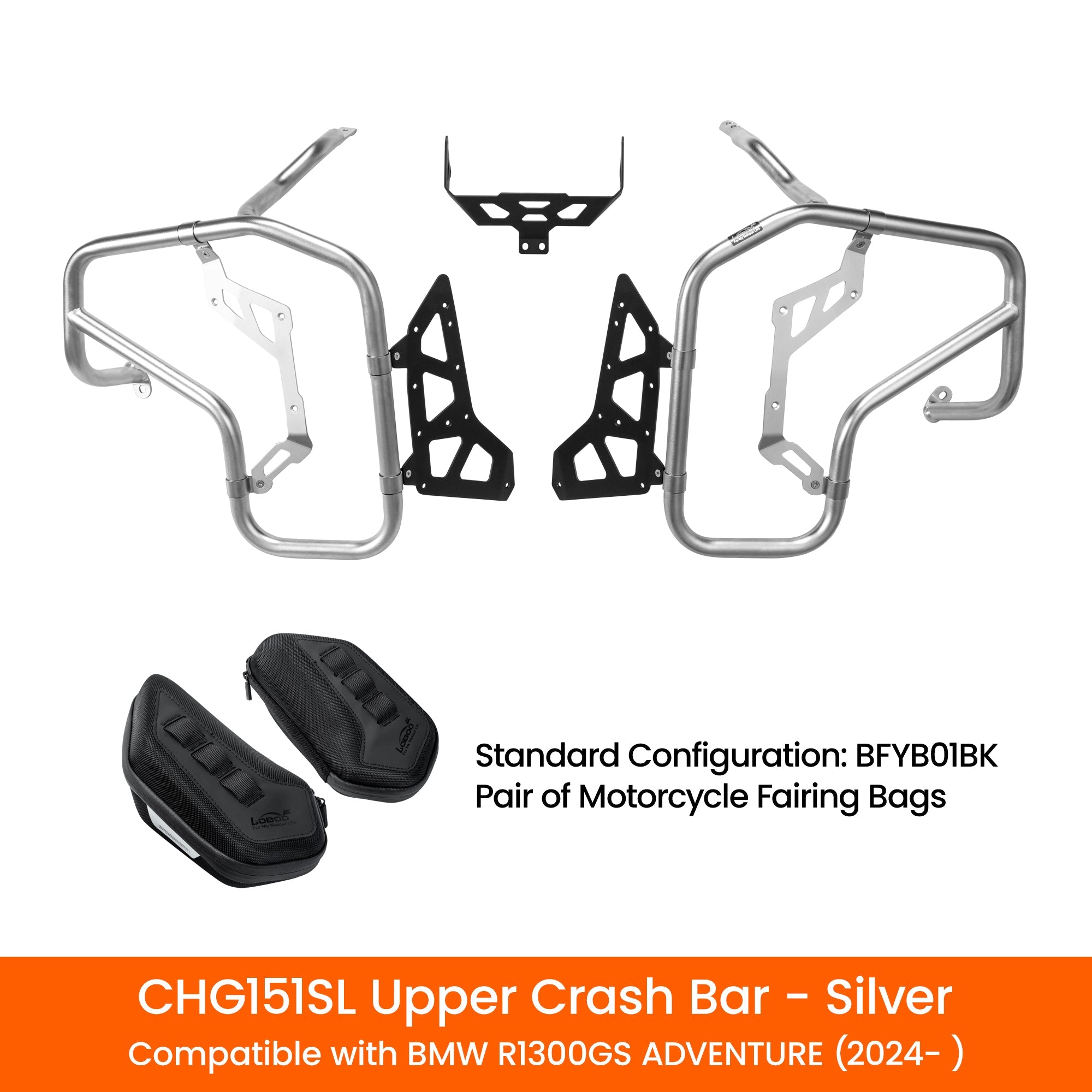 LOBOO Upper Crash Bar for BMW R1300GS Adventure(2024 - ) - LOBOO