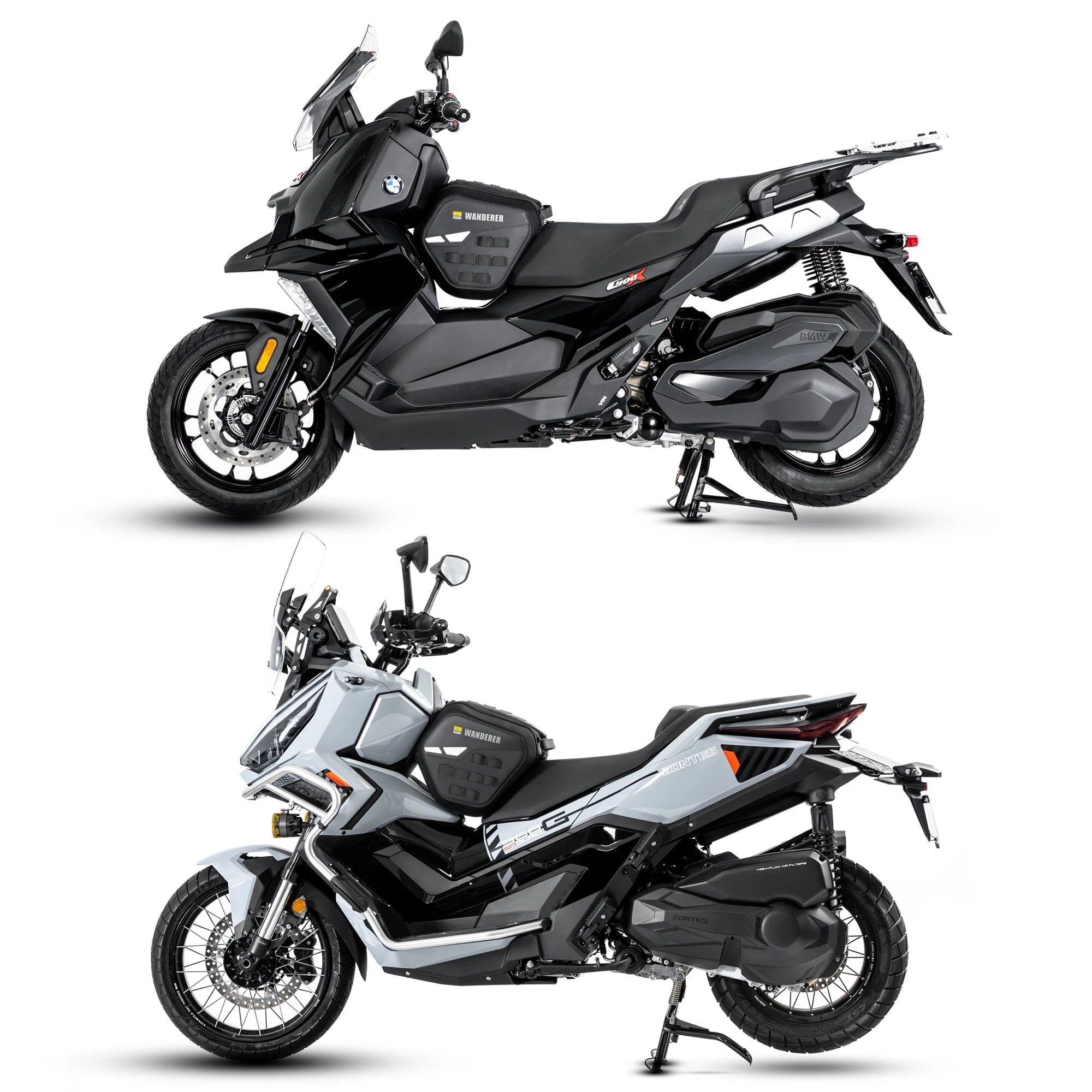 LOBOO WANDERER Series 15L Scooter Tunnel Bag - Tactical Pedal Storage Bag - Water Resistant with MOLLE System - LOBOO