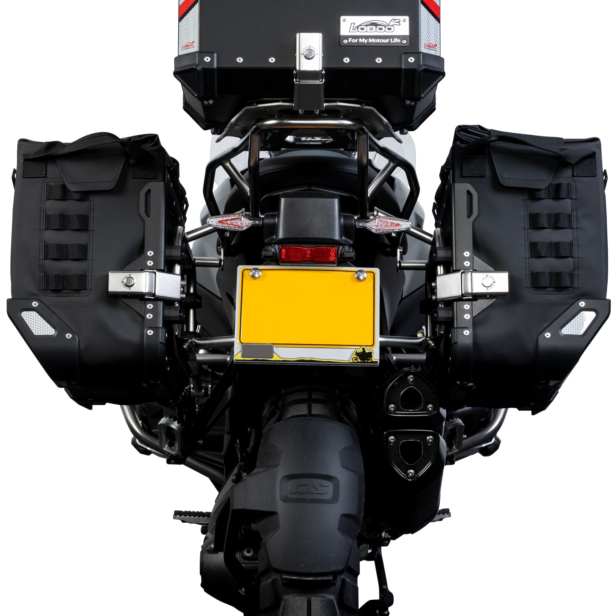 LOBOO Wanderer Waterproof Side Bags (30L/40L) | Quick - Release Soft Pannier System with MOLLE - LOBOO