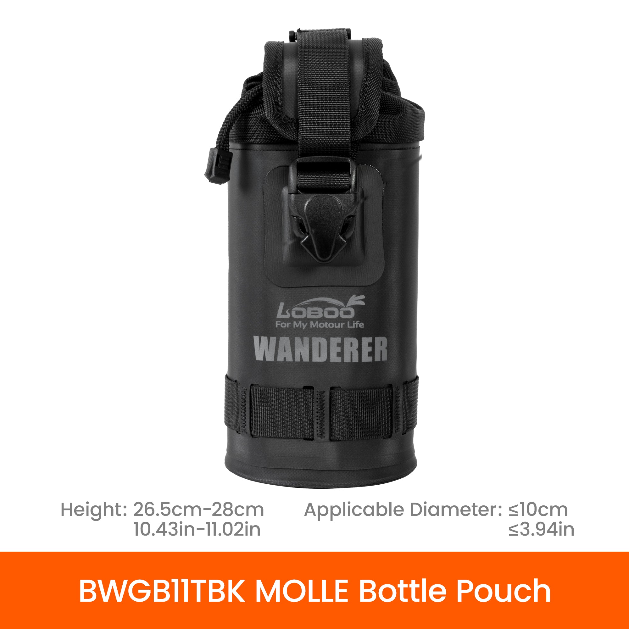 LOBOO Wanderer Waterproof Side Bags (30L/40L) | Quick - Release Soft Pannier System with MOLLE - LOBOO