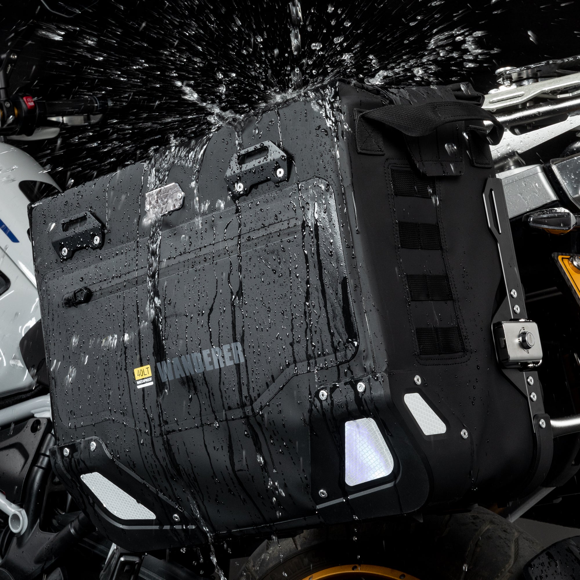 LOBOO Wanderer Waterproof Side Bags (30L/40L) | Quick - Release Soft Pannier System with MOLLE - LOBOO