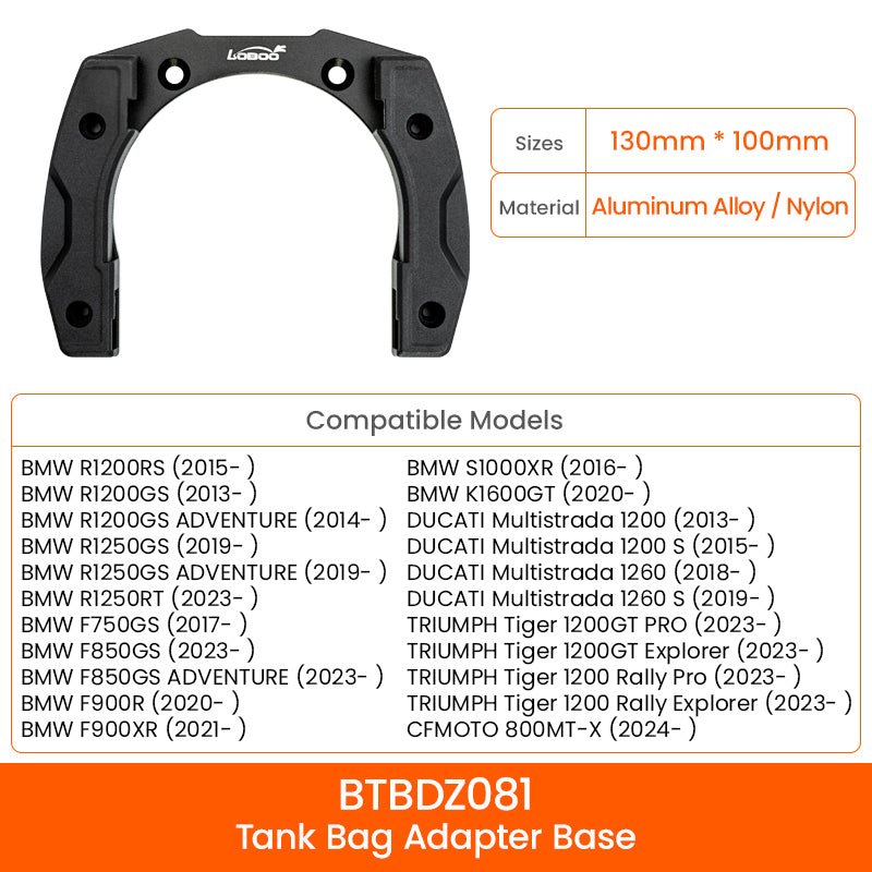 Motorcycle Tank Bag BTB10S - LOBOO
