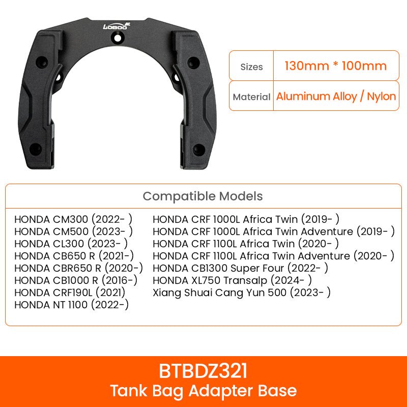 Motorcycle Tank Bag BTB10S - LOBOO