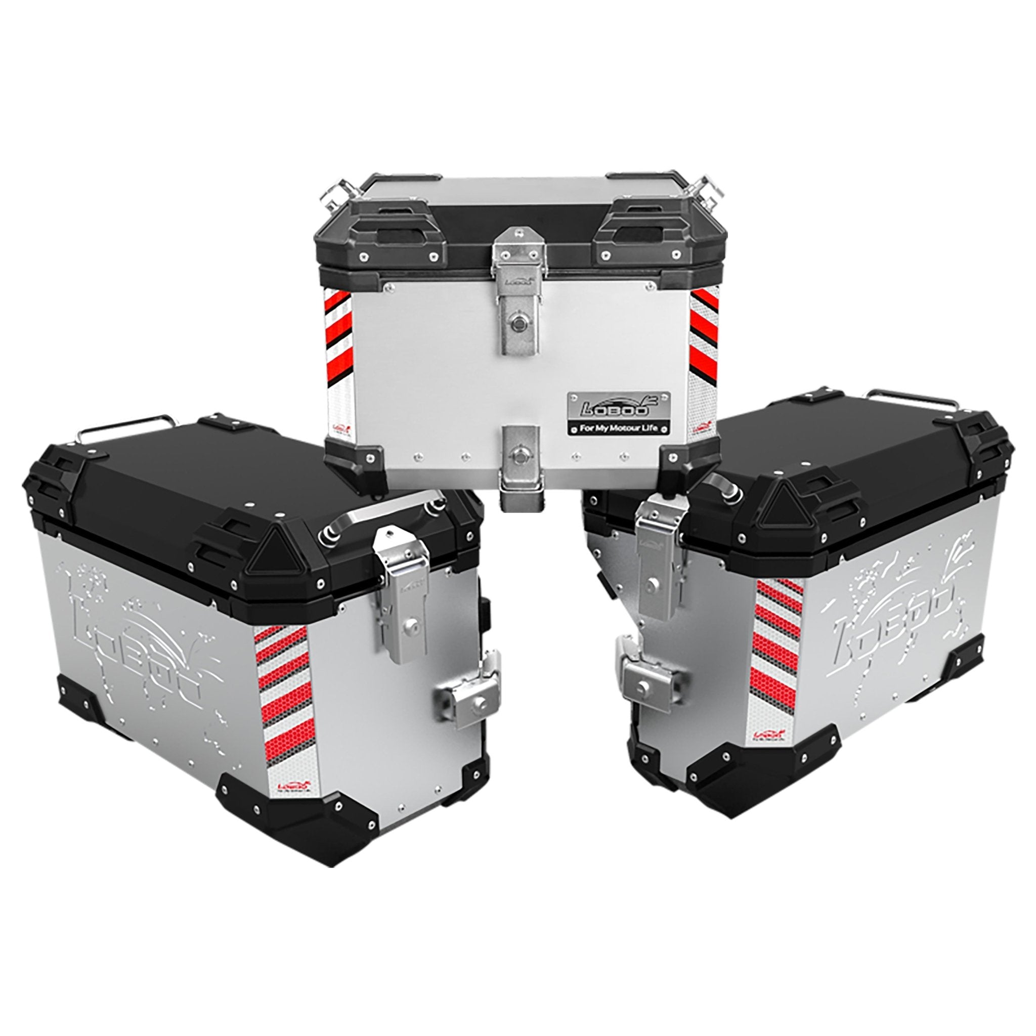 PIKE TRACKER Series Side Cases and Top Case - BMW R1250GS ADV/ R1200GS ADV - LOBOO