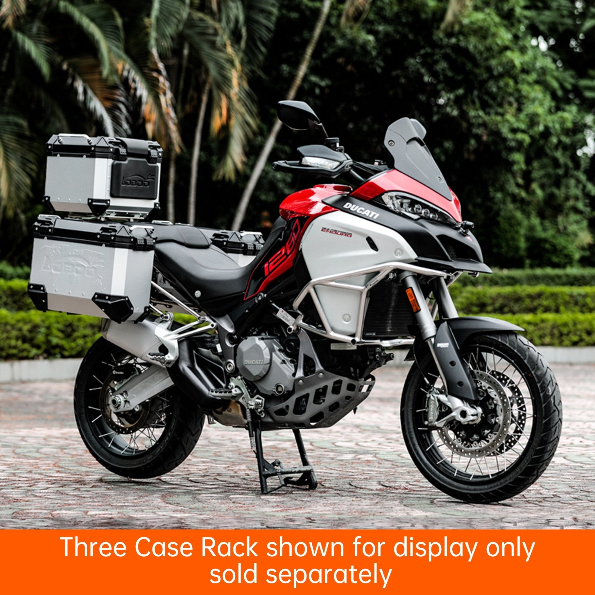 PIKE TRACKER Series Side Cases and Top Case - DUCATI MTS1260Enduro (2018 - ) - LOBOO