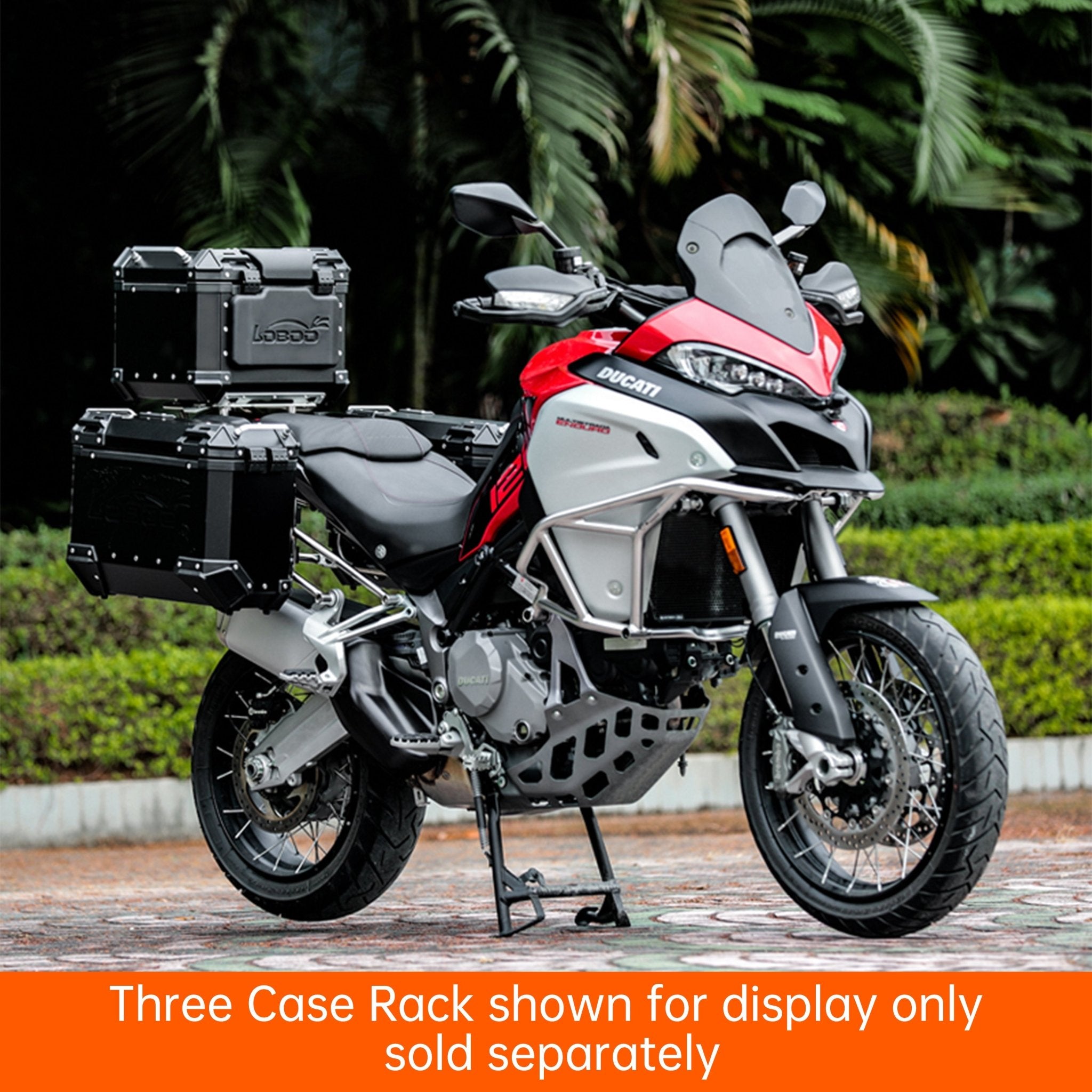 PIKE TRACKER Series Side Cases and Top Case - DUCATI MTS1260Enduro (2018 - ) - LOBOO