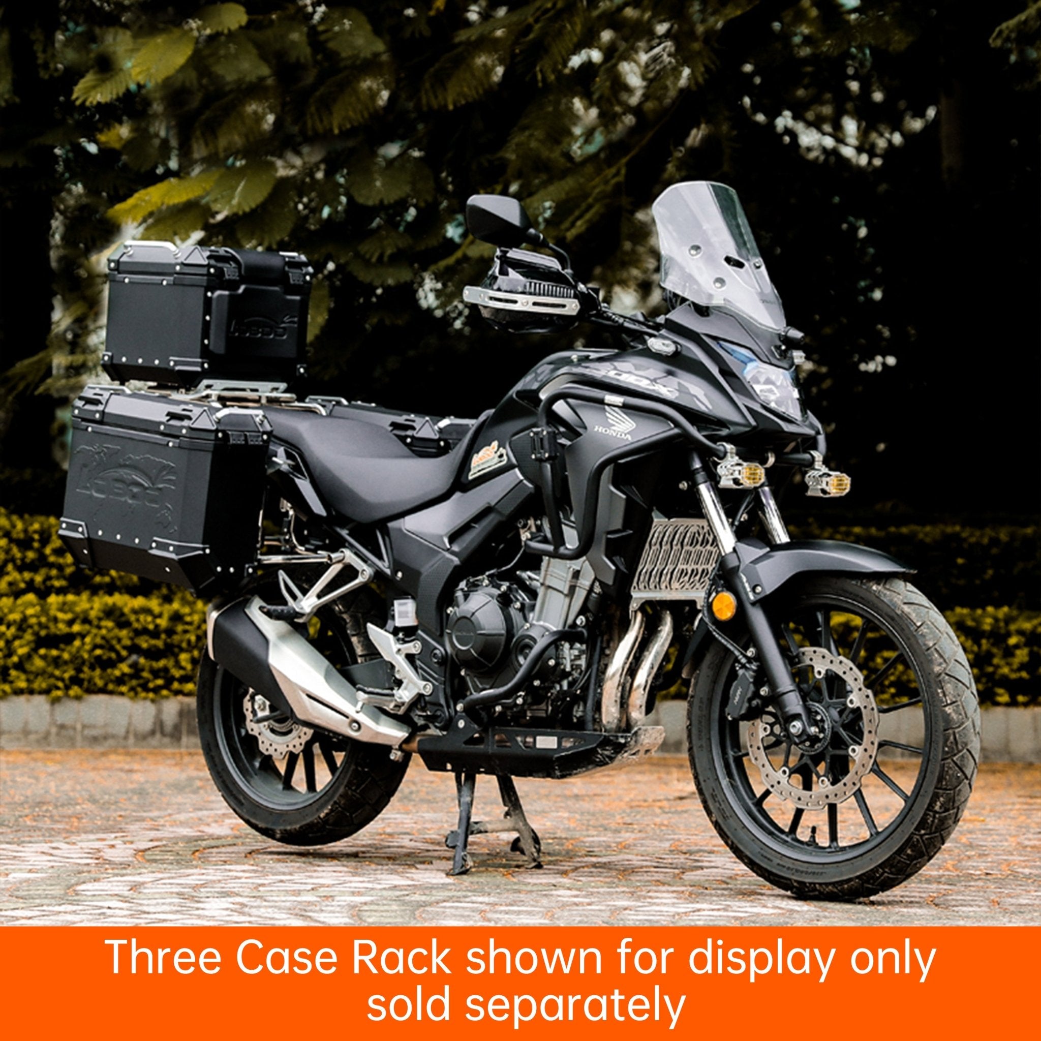 PIKE TRACKER Series Side Cases and Top Case - HONDA CB400X (2021 - ) - CB500X (2019 - ) - NX400(2024 - ) - LOBOO