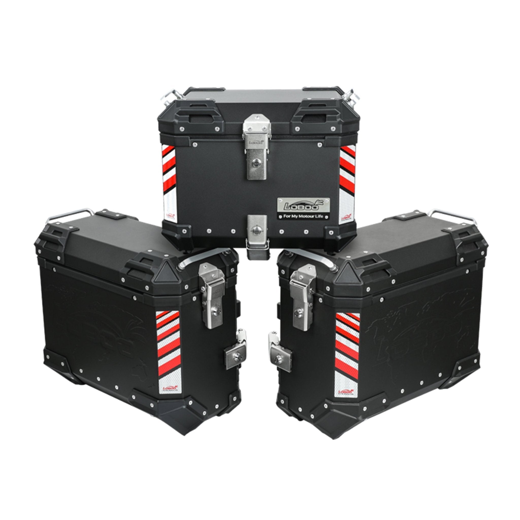 PIKE TRACKER Series Side Cases and Top Case - HONDA CB400X (2021 - ) - CB500X (2019 - ) - NX400(2024 - ) - LOBOO