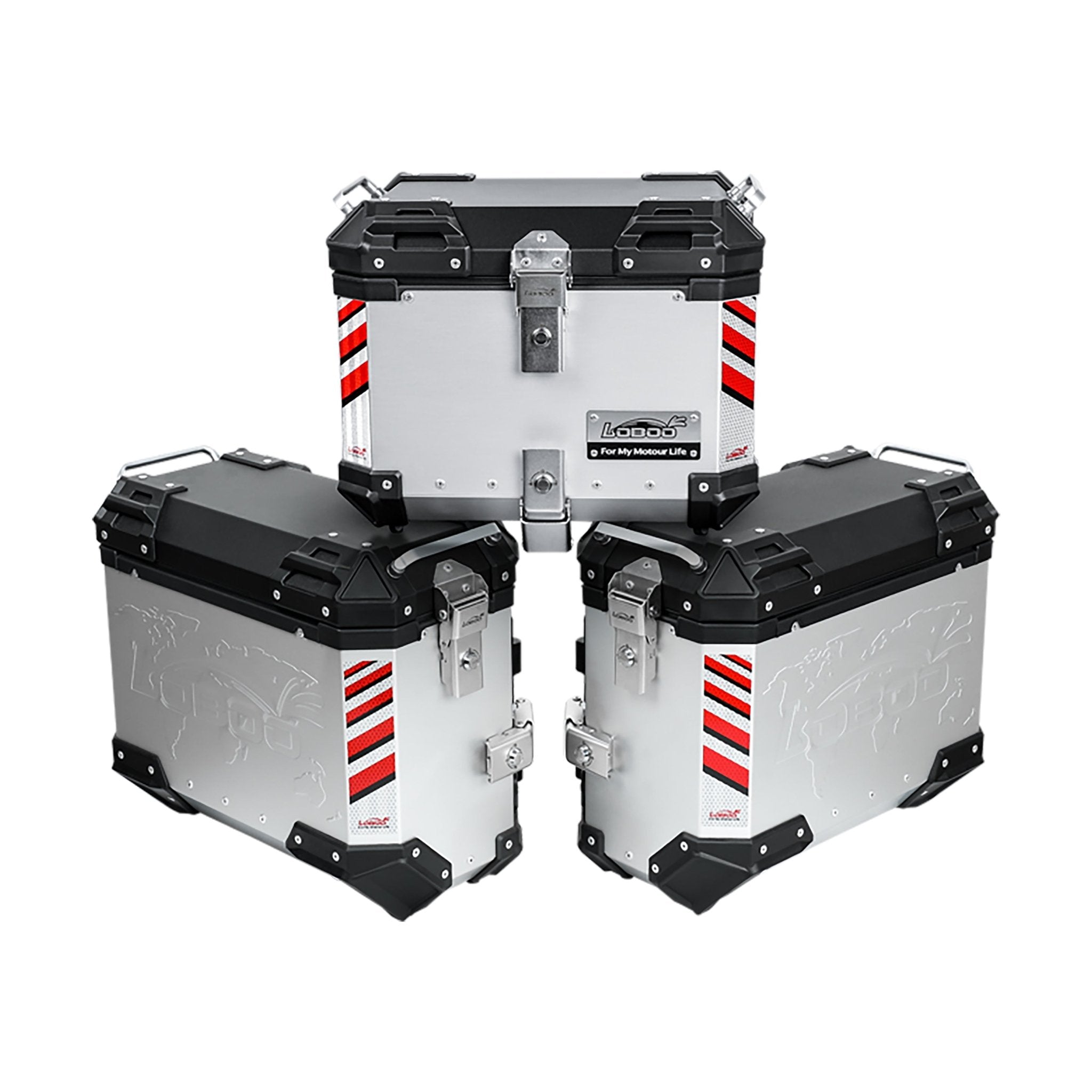 PIKE TRACKER Series Side Cases and Top Case - HONDA CB400X (2021 - ) - CB500X (2019 - ) - NX400(2024 - ) - LOBOO