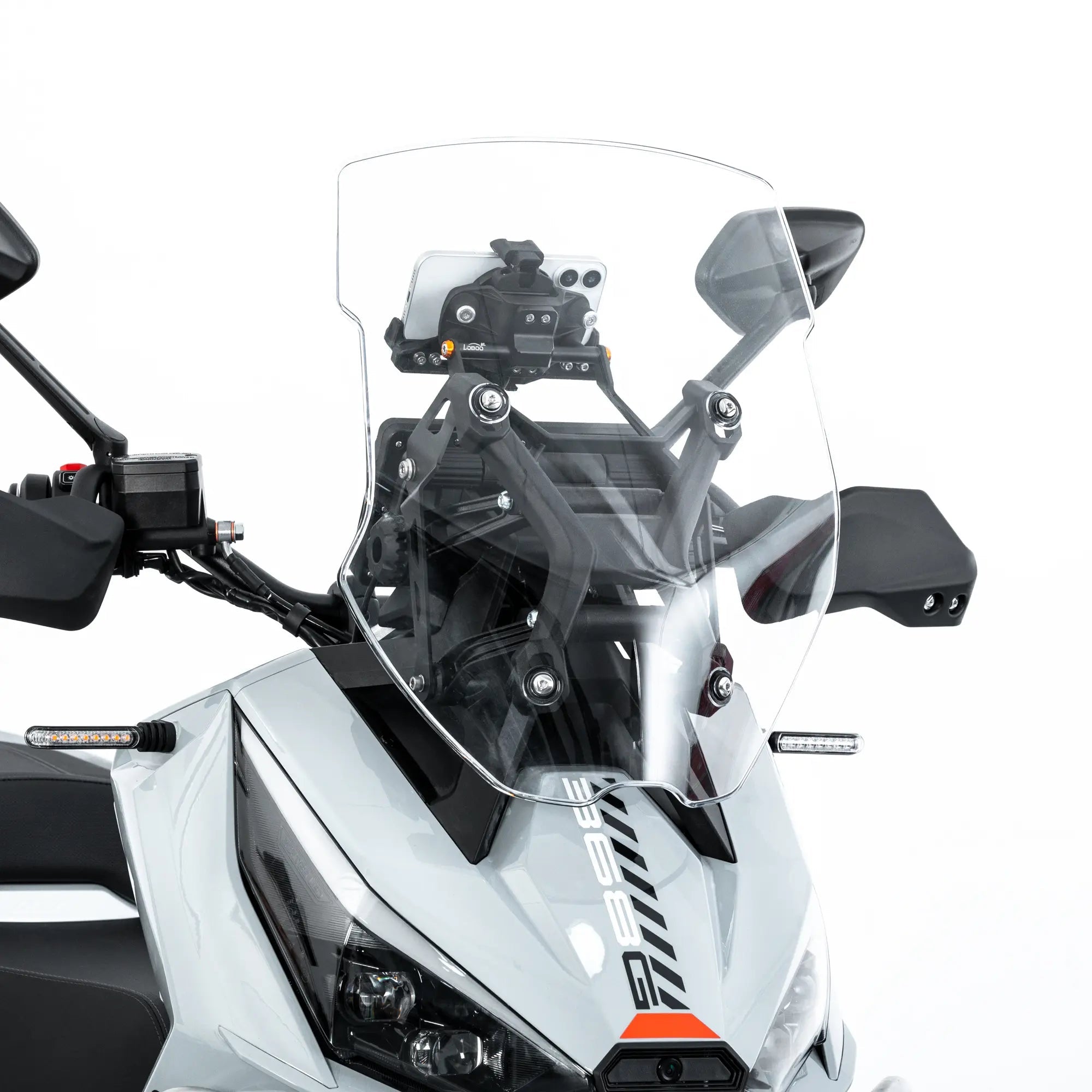 Zontes 368G GPS Mount (2025+) | No - Drill Navigation Bar 12mm - LOBOO