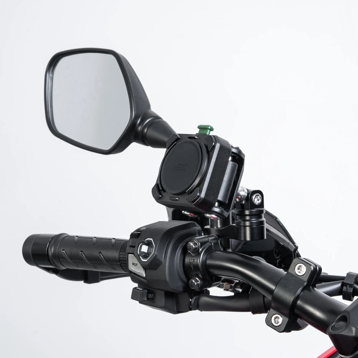 Soporte antivibración para teléfono de motocicleta LOBOO PH04 con carga inalámbrica de 15W y carga rápida de 30W para motocicletas ADV BMW, Honda y Yamaha