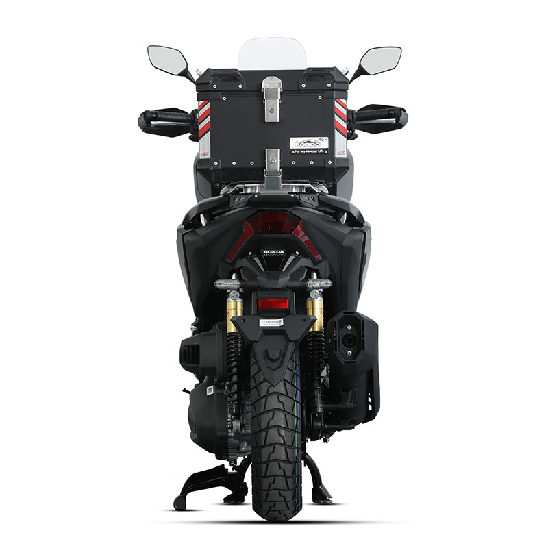 LOBOO Aluminium Top Case Sæt til Honda Forza 350 (2021+) | Justerbart Glideskinne System & Smart Lys