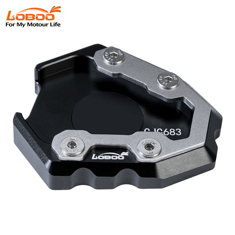Side stand support extension for Benelli TRK 552X
