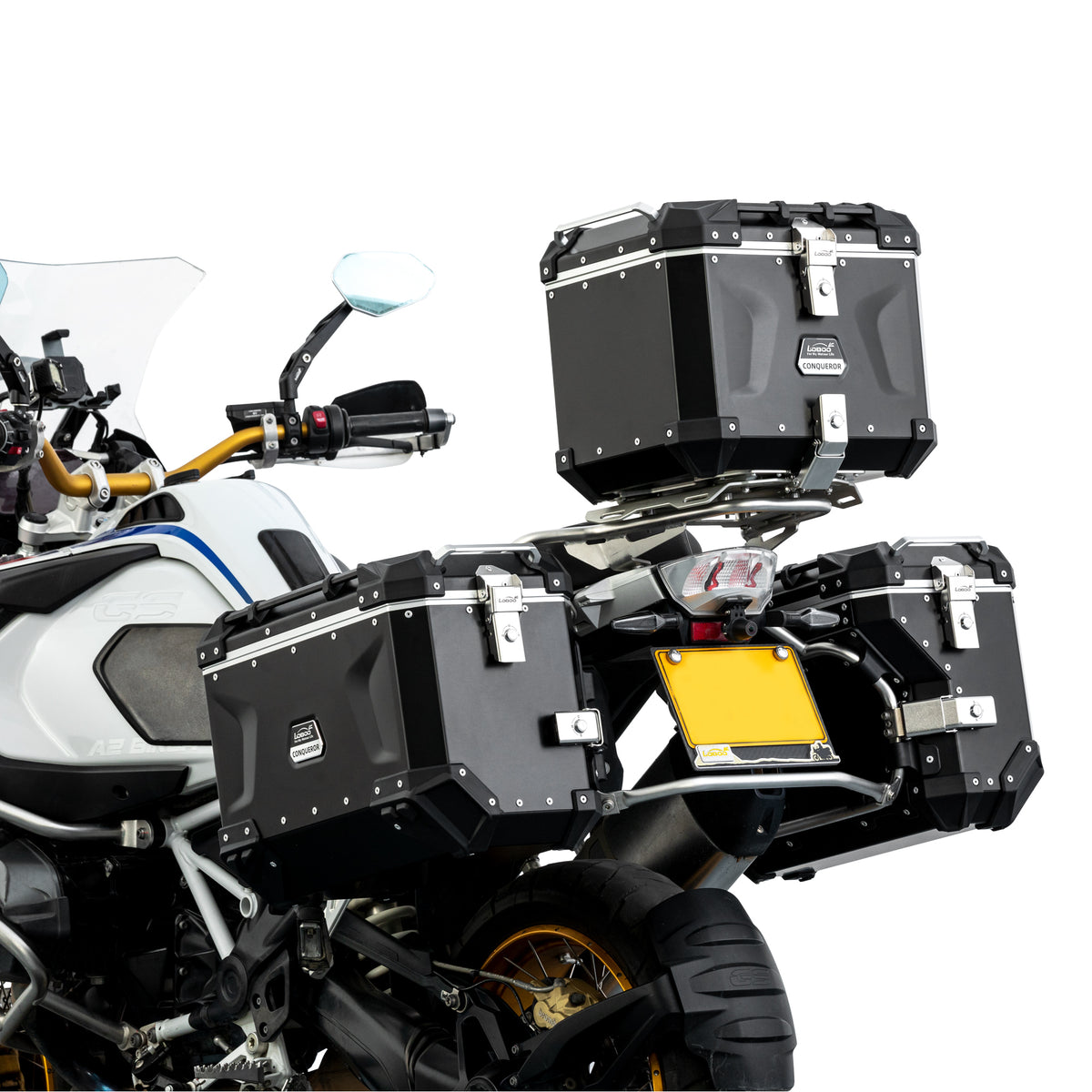 ระบบกระเป๋าเดินทางมอเตอร์ไซค์อลูมิเนียม LOBOO CONQUEROR | BMW R1300GS / R1300GS Adventure