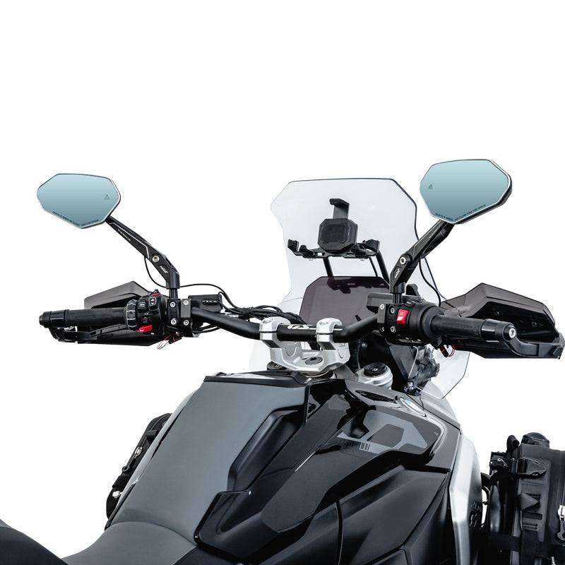 LOBOO Foldable Motorcycle Rearview Mirrors for BMW R1300GS / R1300GS ADV | Anti-Glare (RM02-1300)