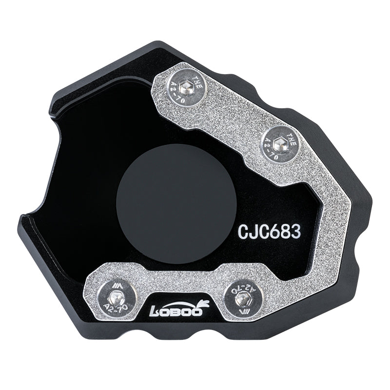 CJC683 side stand support extension close-up