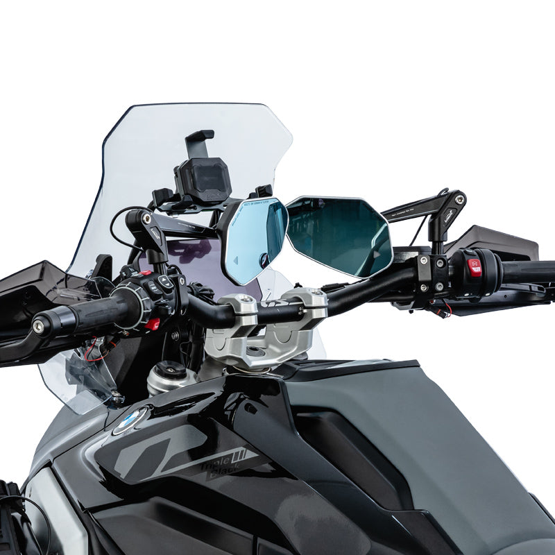 LOBOO Foldable Motorcycle Rearview Mirrors for BMW R1300GS / R1300GS ADV | Anti-Glare (RM02-1300)