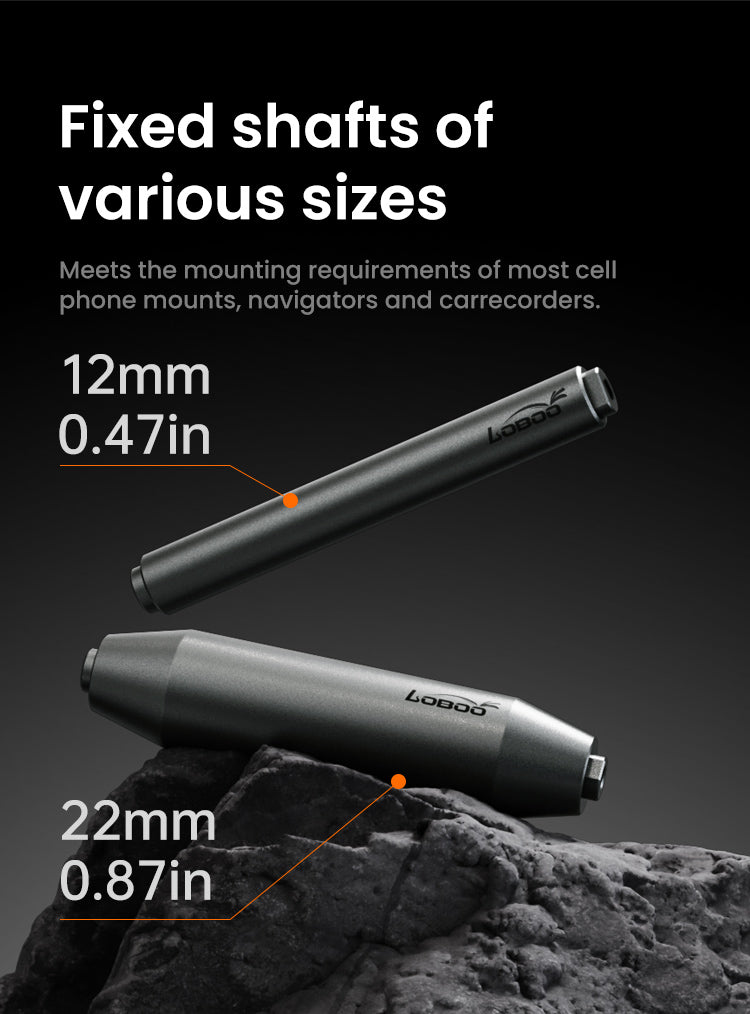 Fixed shafts of various sizes