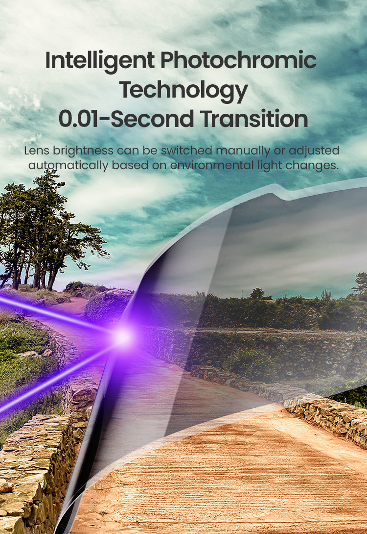 Intelligent Photochromic Technology 0.01-Second Transition