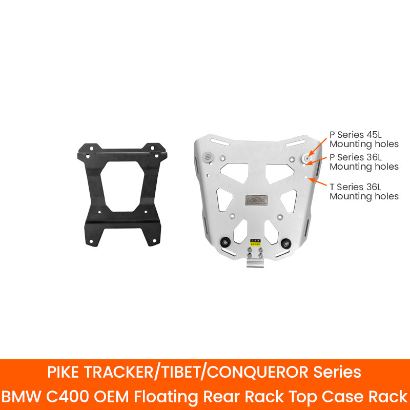 LOBOO Aluminium Top Case System til BMW C400X & C400GT (2018+) | Pike Tracker & Tibet Serie