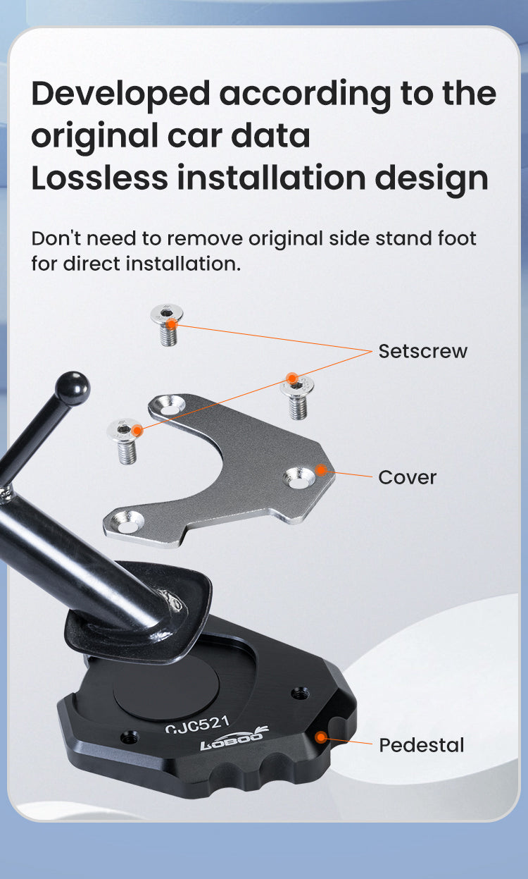 Developed according to the original car data Lossless installation design
