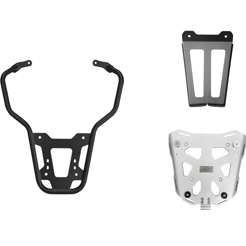VESPA 150 / VESPA 300 Top Case Rack | LOBOO JPT781W | Fits P45T P36T T36T C40T | Silver & Black