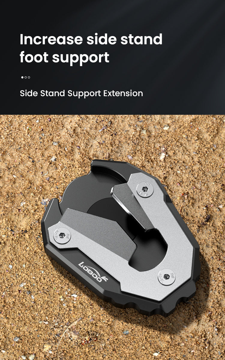Motorfiets Accessoires Side Voet Kickstand Vergroter Stand Extension Plate Voor TRIUMPH Tiger 900 Rally PRO 2021 Standaards (Color : Titanium Motorfiets Accessoires Side Voet Kickstand Vergroter Stand Extension Plate Voor TRIUMPH Tiger 900 Rally PRO 2021 Standaards (Color : Titanium