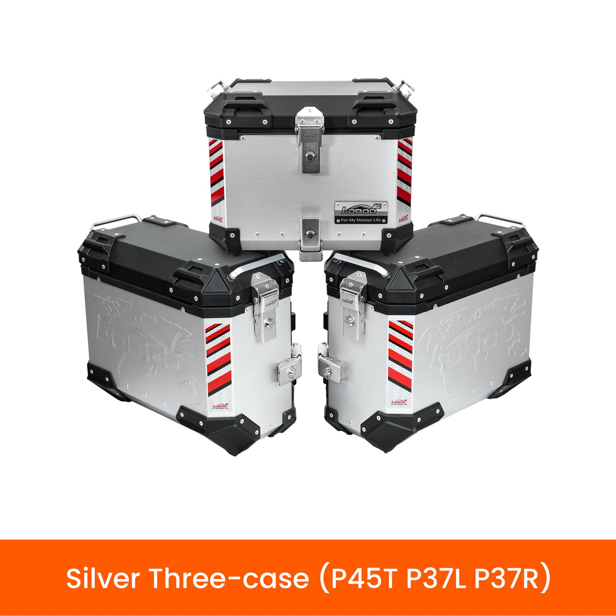 BMW R1300GS / R1300GS ADV / TRIUMPH TIGER 1200 Aluminum Case System | LOBOO PIKE TRACKER Series - LOBOO