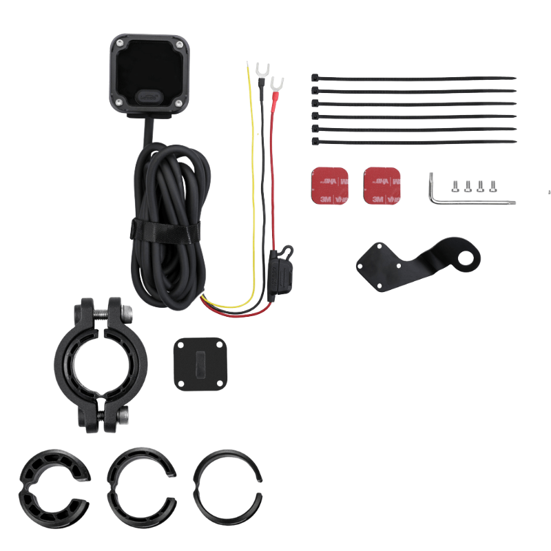 C36 Motorcycle Bi - Directional Battery Charger – 100W PD Fast Charge, Real - Time Voltage Display, IP67 Waterproof, Lead - Acid Repair, Mirror/Adhesive Mount - LOBOO